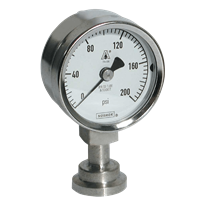 10 Series Fractional Sanitary Pressure Gauge